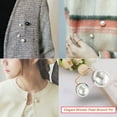 thumbnail image 2 of Linyer Dress Brooch Pin Simple Style Woman Fashion Decor Accessory Clothing Prop Female Clothes Adornment Pearl Sweater Cardigan Clip Type 2, 2 of 4