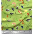 thumbnail image 1 of Soimoi Cotton Duck Fabric Gemstone,Lemon Slice & Prawns Food Print Fabric by the Yard 56 Inch Wide, 1 of 1