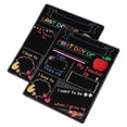 thumbnail image 3 of NUOBESTY Double Sided Chalkboard Student Message Chalkboard Color Printing Black Board Back to School Chalkboard Sign, 3 of 3