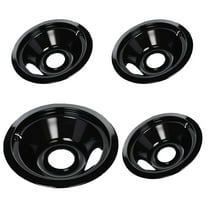 "Beaquicy Porcelain Burner Drip Pans Set Fits GE/Hotpoint Electric Range (8"" & 6"")"