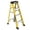 4step, variant on 4 /6 Step Fiberglass Reinforced Single-Sided Step Ladder Lightweight Non-Conductive Access Ladder Foldable ANSI Compliant Safety Ladder for Indoor Outdoor Home and Commercial Use Yellow