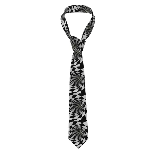 Balery 3D Vortex Illusion Corbata Clásica de Seda para Hombre, Corbata Tejida Jacquard, Corbatas Formales para Negocios y Bodas