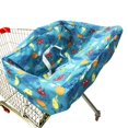 thumbnail image 2 of Portable Shopping Cart Cover | High Chair and Grocery Cart Covers for Babies, Kids, Infants & Toddlers Includes Free Carry Bag (Simple Sea World), 2 of 6