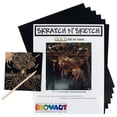 thumbnail image 1 of Inovart Skratch n' Sketch Papel para rascar de lámina dorada, 50 hojas, 1 of 1