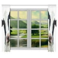 thumbnail image 3 of CADecor Cute Cow Window Curtain Window Treatments Kitchen Curtains 26x39 inches, 2 Pieces, 3 of 3