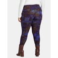 thumbnail image 2 of Terra & Sky Women's Plus Size Leggings, 2-Pack, Sizes 0X-5X, 2 of 4