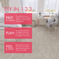 thumbnail image 2 of Bed Bath & Beyond Pistachio Lucida, Hex Peel and Stick Flooring Tiles, Flooring Materials, 36-Piece, 2 of 4
