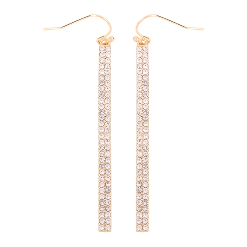 RIAH FASHION Sparkly Rhinestone Lightweight Geometric Hoop Drop Earrings Marquise Pear Oval Circle Teardrop Multi Cubic Crystal Acrylic Pearl Dangles