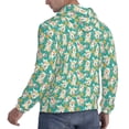 thumbnail image 6 of Fotbe Men's Hoodie with SHIBA WITH FLORAL Pattern - Kangaroo Pocket Pullover Hooded Sweatshirt, Perfect for Daily Wear, Travel, and Home-, 6 of 7