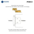 thumbnail image 3 of Hickory Hardware P139-VB Vintage Bronze Flush Surface Mount Hinge 2-Pack, 3 of 7
