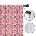 thumbnail image 4 of Blackout Kids Curtains,Pink Christmas Santa and Tree Pattern Childrens Insulated Curtains Set Of 2,Bedroom Essentials,Toddler Room Decor 52"x84", 4 of 5