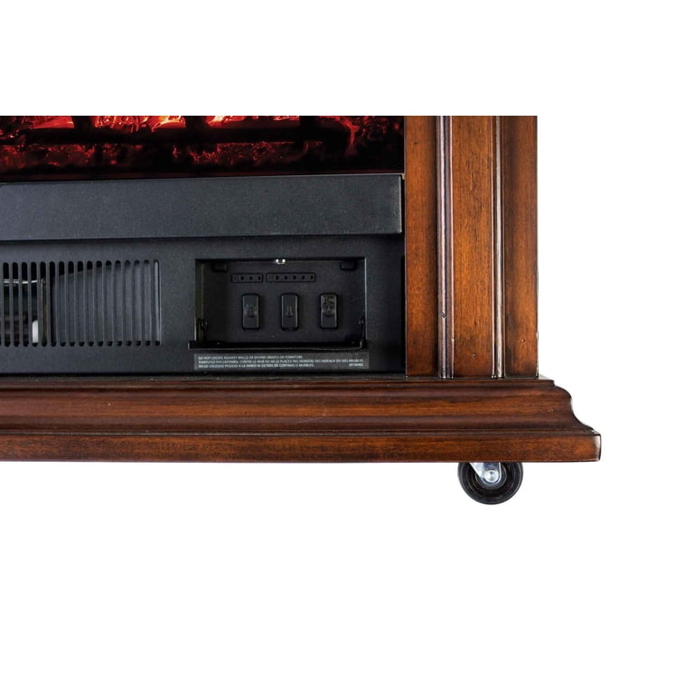Pleasant Hearth Sheridan GLF-5002-68 Free Standing Mobile Infrared Electric  Fireplace, Cherry - Walmart.com