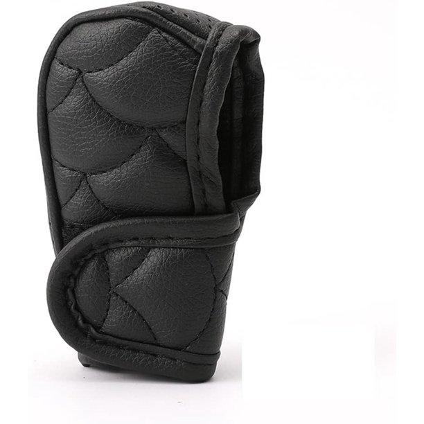 Negro, 1 pieza de cubierta de perilla de palanca de cambios automotriz, cubierta de perilla de palanca de cambios de cuero PU transpirable, accesorios interiores de automóvil. JM MX-0138176FYD