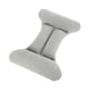 thumbnail image 4 of Almohada de aire flocada para cama, portátil, plegable, ergonómica, para la cintura, para silla Gris, 4 of 9