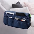 thumbnail image 2 of 2Pcs Sofa Armrest Organizer Waterproof Armchair Caddy  Control Holder with 14 Pockets for TV Remotes Caddy  Book  Magazines  Ipad, 2 of 6