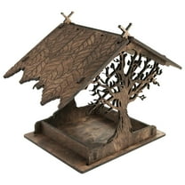 Bird Feeders, Clearance! Fenull Bird Feeders for the Outdoors Wooden Rustic Bird Feeder Stand Up & Hanging Birdhouse Hummingbird Feeding Handmade Pagoda Bird House, Bird Feeder, 1X Bird Feeder