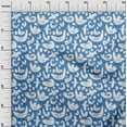 thumbnail image 3 of oneOone Cotton Cambric Medium Blue Fabric Bird Sewing Fabric By The Yard Printed Diy Clothing Sewing Supplies 56 Inch Wide, 3 of 4