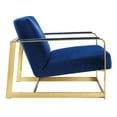 thumbnail image 4 of Modway Seg Performance Velvet Accent Chair in Gold Navy, 4 of 9