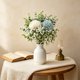 thumbnail image 1 of Ramo artificial de hortensias y paniculata | Arreglo floral artificial para bodas, decoración del hogar y accesorios de fotografía, 1 of 6