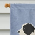 thumbnail image 3 of Carolines Treasures BB5527CHF Black Border Collie Welcome Flag Canvas House Size  Large multicolor, 3 of 4