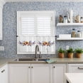 thumbnail image 3 of Tier Curtains 36 Inch Length, Sunflower Lavender Spring Yellow Floral Purple Plant Rod Pocket Short Kitchen Curtains 2 Panels, Farmhouse Window Treatment Tiers for Cafe Bathroom, 27.5”x36”, 3 of 4