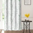thumbnail image 3 of Lfeey Blackout Curtains Green Grey Tree Branch Printed Curtains for Bedroom Windows, Grommet Top Drapes 84 inch Length, 2 Panels, 3 of 7
