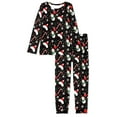 thumbnail image 4 of Suhoaziia Nightwear for Women Plus Size Snowman Candy Bar Print Graphic Casual Long Sleeve Home Life Indoor 2 Packs Pajamas Sets,Size 2XL Soft Comfortable Daily Wear, 4 of 5