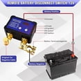 thumbnail image 2 of TAPDRA 12V Remote Car Battery Kill Switch 240A with LED Voltage Display Prevents Battery Drain for Cars Boats RVs Trucks, 2 of 7