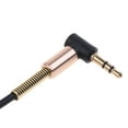 thumbnail image 6 of XISAOK 3-pole Male to Male Extender Right Angle Cord Line AUX Wire for 3.5mm Headphones, 6 of 13