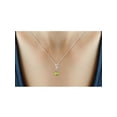 thumbnail image 3 of JewelersClub 3/4 Carat T.G.W. Peridot And White Diamond Accent Sterling Silver Pendant, 18", 3 of 4