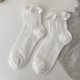 thumbnail image 1 of Calcetines de encaje blanco Lolita, calcetines de algodón con lazo de corazón para mujer, calcetines dulces JK para mujer, calcetines tobilleros, Medias de calcetina Tan Jianjun unisex, 1 of 2