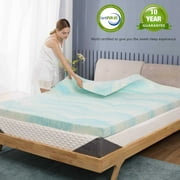 Beddle 2 inches Memory Foam Mattress Topper,Queen Size,CertiPUR-US Certified