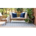thumbnail image 4 of Rugs.com Jill Zarin Outdoor Collection Rug – 5' 3 x 8' Blue Flatweave Rug Perfect For Bedrooms, Dining Rooms, Living Rooms, 4 of 8