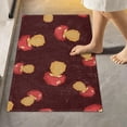 thumbnail image 2 of SKYSONIC Bath Mats Toiletry Mat, Fluffy Plush Absorbent Bath Rugs Carpet with Non Slip Bottom for Bathroom Floor Toilet Tub and Shower-Pixel Mushroom, 2 of 7