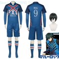 thumbnail image 2 of Peluca de disfraz de Cosplay de Anime Blue Lock Rin Itoshi Rin, n.º 9, traje de fútbol, uniformes para fiesta deportiva de Halloween para hombre, 2 of 5
