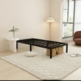 thumbnail image 6 of Leumius 14" Twin Bed Frame,Heavy Duty Metal Platform Bed Frame with Storage Space Under Frame,No Box Spring Needed,Black, 6 of 14