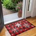 thumbnail image 2 of Merry Christmas Crystal Velvet No Slip Floor Mat, Entryway Doormat Durable Low-Profile Mat Home Decor, Welcome Mats Washable Kitchen Bathroom Laundry Bedroom Living Room Doormats 30x17in, 2 of 7