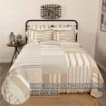 thumbnail image 3 of VHC Brands Grace Farmhouse Quilt Bedspread Oversized King Reversible Cotton Patchwork All-Season White 120Wx105L, 3 of 6