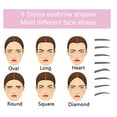 thumbnail image 5 of Eyebrow Shaping Kit - 8 Styles Reusable Eyebrow Stencil with Handle and Strap, 5 of 8
