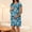 Green, variant on Women'S Nursing Dress Short Sleeved Applique Nursing Dress Round Neck Knee Length Maternity Wear