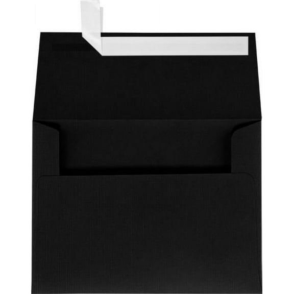 LUXPaper A7 Invitation Envelopes, 5 1/4 x 7 1/4, Black Linen, 250/Pack