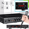 thumbnail image 3 of Amplificador Audio Bluetooth 5 Canales 2000w Para Uso Domésto Dorado, 3 of 5