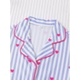 thumbnail image 7 of SJLDQY Girls Pajama Sets Button Down Short Sleeve Shirts and Ruffle Shorts 2 Piece Pjs Sets Casual Sleepwear Cute Loungewear Sets for Girls, 7 of 7