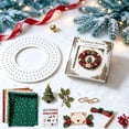 thumbnail image 4 of Mzrulpne Fabric Poke Art Kit 3D Christmas Wreath DIY Door Decor Cloth 4 Pack 12.6 Inch Diameter, 4 of 8