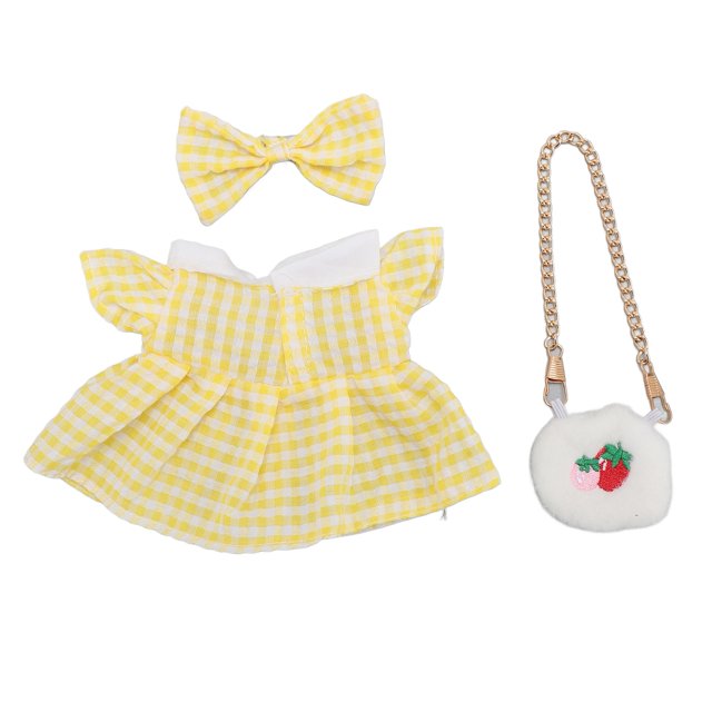 Conjunto De Ropa Para Muñeca De Niña, Ropa De Muñeca De Felpa Con Hermoso Patrón Suave Y Cómodo Para Entretenimiento Diario Para Muñecas De 20 Cm