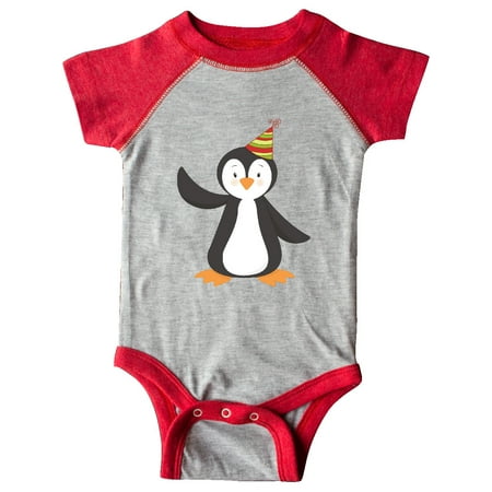 

Inktastic Cute Penguin Penguin With Party Hat Gift Baby Boy or Baby Girl Bodysuit