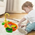 thumbnail image 4 of Orange Simulated Sink Toy For Children With Water Circulation And Accessories, 4 of 6