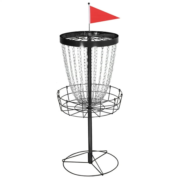 24Chain Disc Golf Basket Flying disc Golf Basket Black
