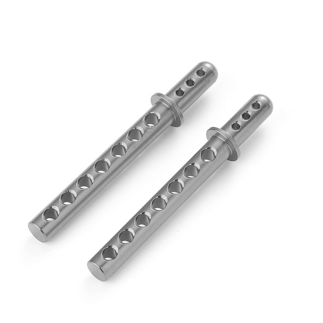 Vogacara 2x soporte de carcasa de cuerpo de aleación de aluminio para AXIAL 1/10 ROCK RACER 90026 Hop-ups pieza de mejora pieza de control Kits de construcción modelo Plata