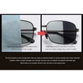 thumbnail image 4 of Gafas de sol Minnieouse cuadradas a la moda para hombre y mujer marco de Metal polarizado, 4 of 6